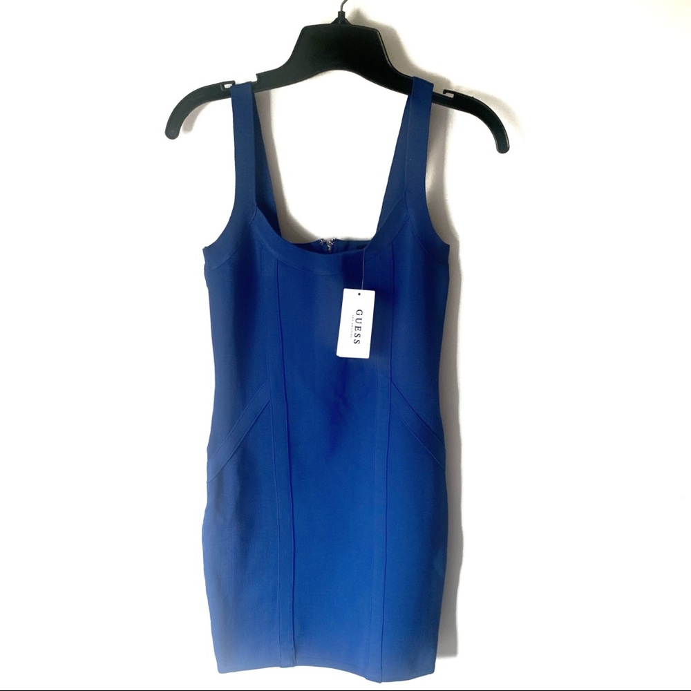 NWT Guess blue bodycon dress